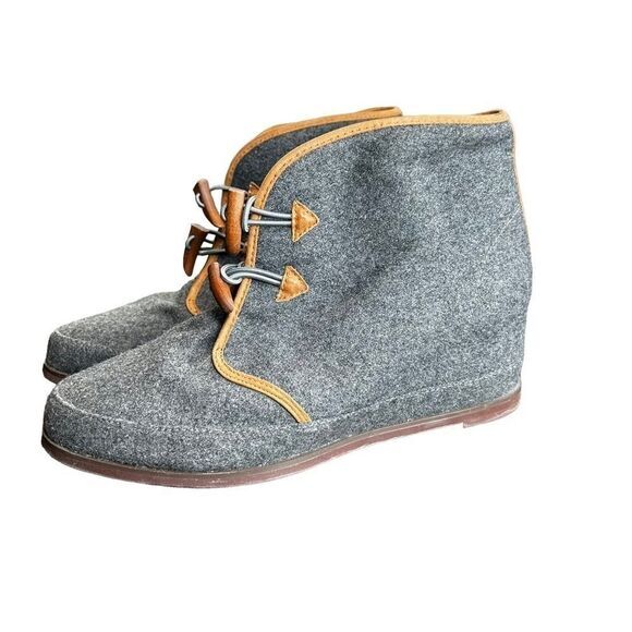 80%20 Eliotte toggle hidden wedge boot gray/brown size 8.5 - Picture 8 of 10